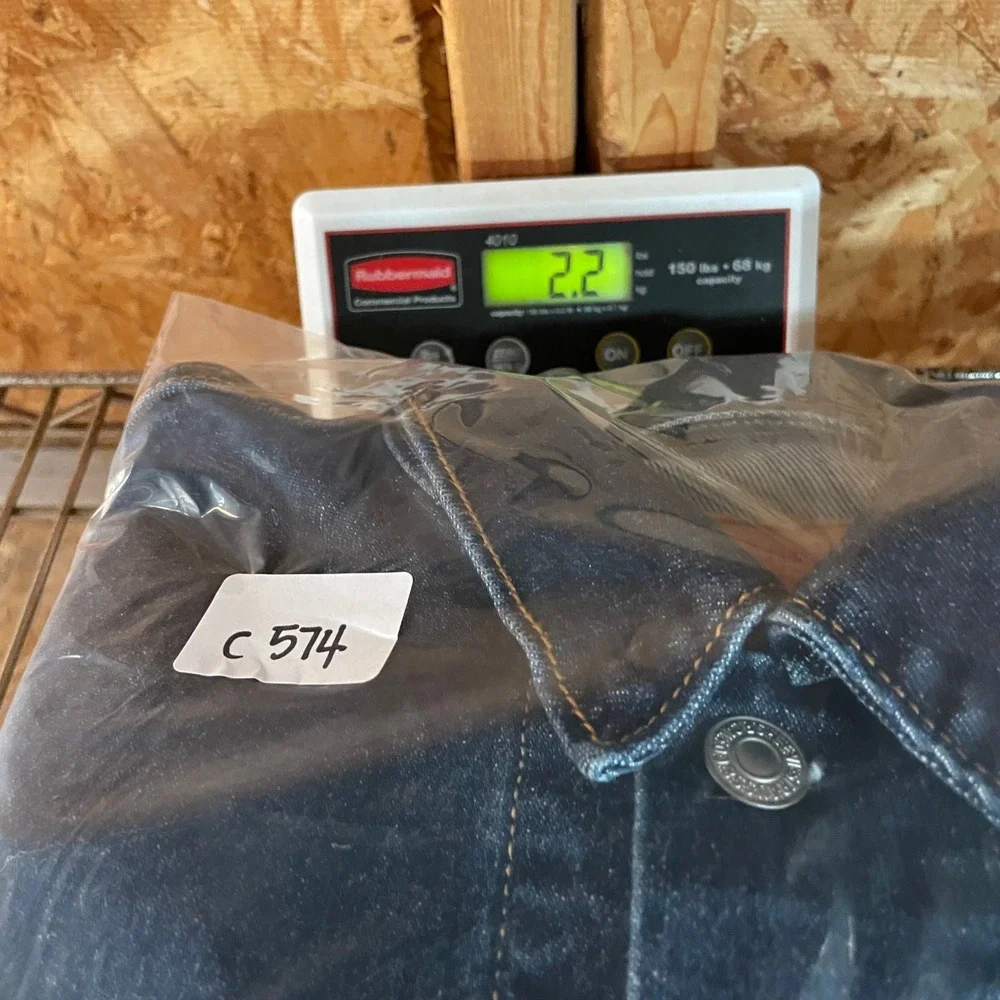 Levi's Denim Jacket Mens Large Dark Wash Blue Standard Trucker 72334-0762 - Picture 9 of 9